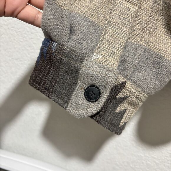 Jachs Men's Shirt Jacket Regular Fit Wool Blend Exterior Tan Size XLarge OUTDOOR - Picture 9 of 12